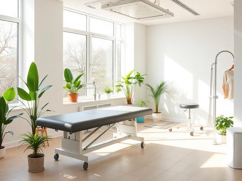Physiotherapeutin bei der Behandlung einer Patientin